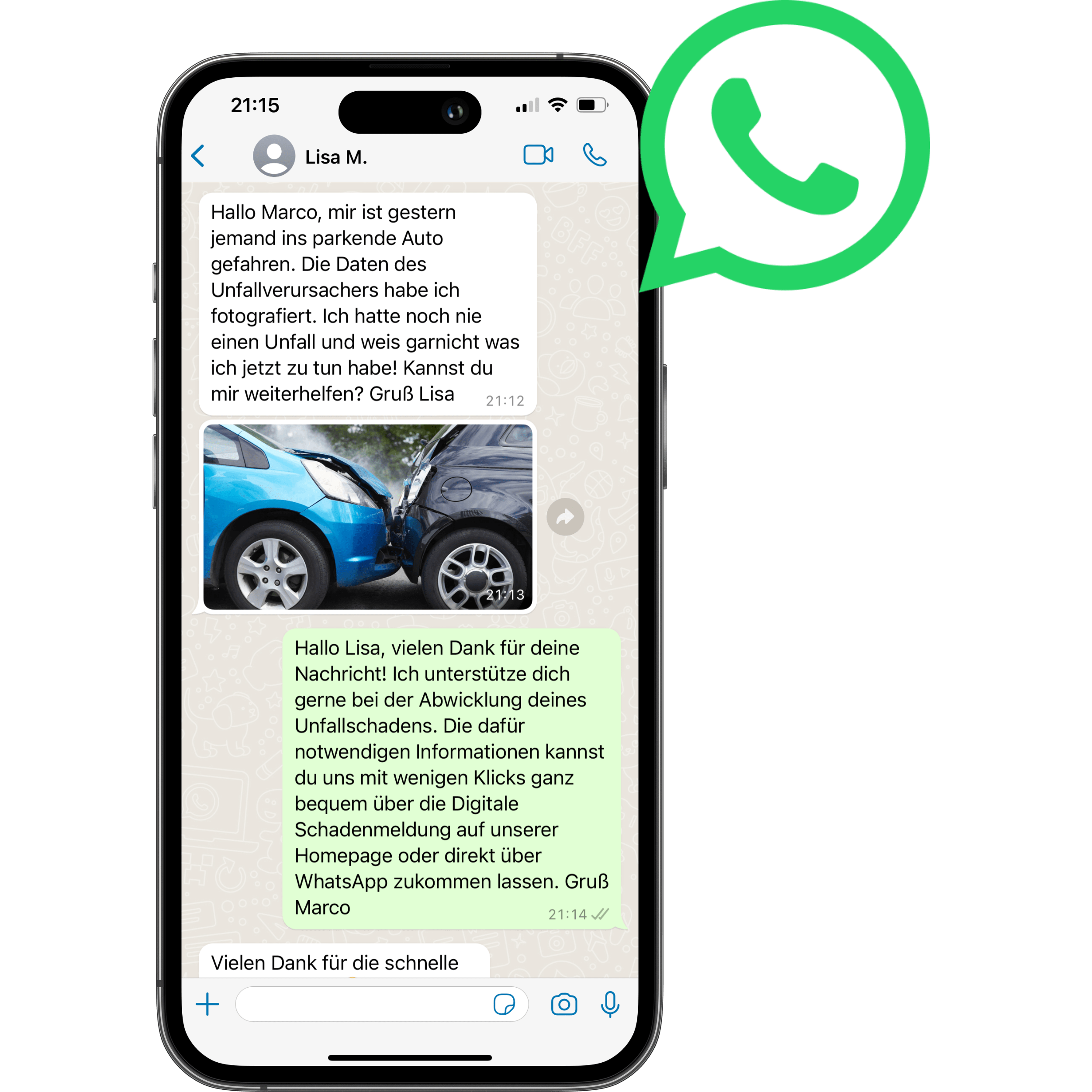 WhatsApp Erstberatung Mobil