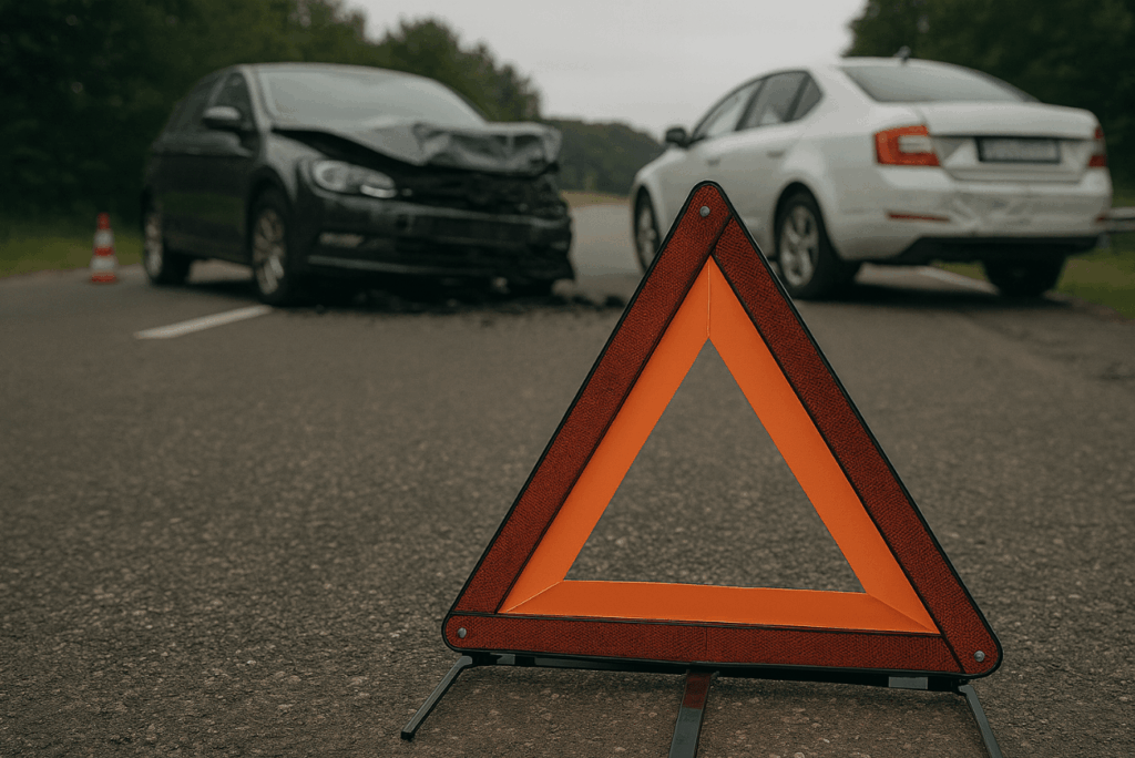 Unfallstelle richtig absichern