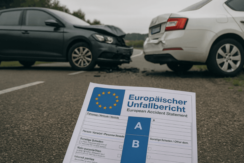 Beweise sichern nach Unfall