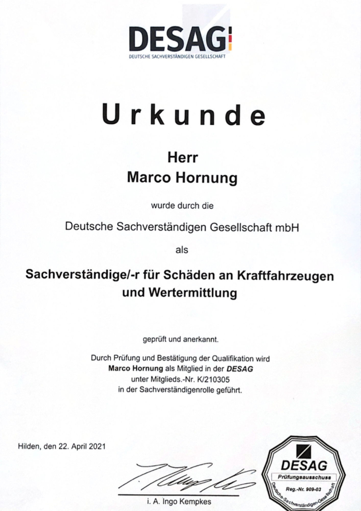 DESAG Marco Hornung