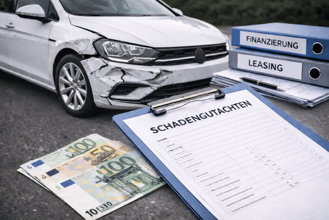 Unfall mit finanziertem oder geleastem Fahrzeug