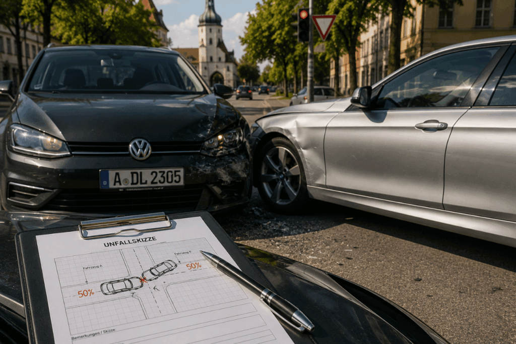 Titelbild Quotenvorrecht nach einem Unfall mit Teilschuld